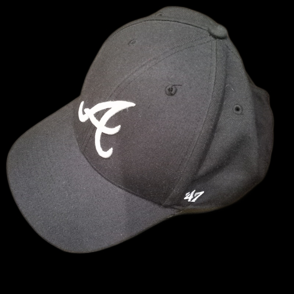 Black Baseball Cap with White Logo